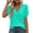 Mint Green, variant on Womens V Neck T Shirts Lightweight Short Sleeve Tops Casual Basic Tees Trendy Summer Shirts