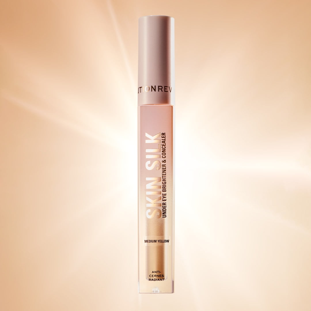 Revolution Skin Silk Radiant Serum Concealer, Buildable Coverage, Tan Golden, 0.13 oz