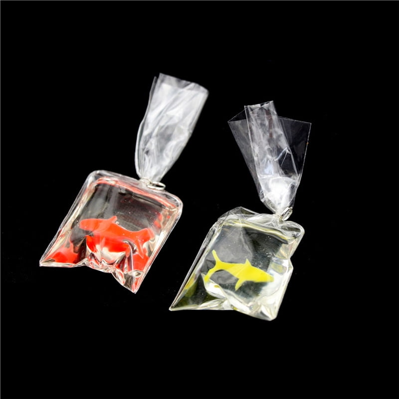1:12 Dollhouse Miniature Transparent Bag Goldfish Doll Pet Toy Decor SE