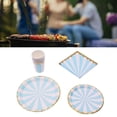 thumbnail image 2 of Sarapandan 42-piece cup and plate bundle Blue disposable tableware set for kids' parties & weddings, 2 of 8