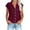 Wine womens tops summer, variant on USSUMA Womens Blouses and Tops Dressy Womens Cap Short Sleeve Button Down Cotton Linen Shirt Blouse Loose Fit Casual V-Neck Tops