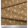 thumbnail image 3 of Soimoi Poly Georgette Fabric Paw,Bone & Puppy Dog Decor Fabric Printed Yard 42 Inch Wide, 3 of 3