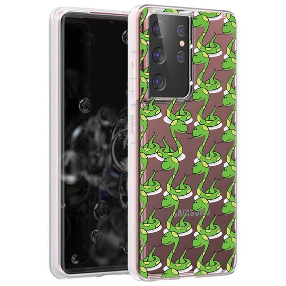 TalkingCase Slim Phone Case for Samsung Galaxy S21 Ultra 5G, S30 Ultra, (Not S21,S21+), Snake 1 Print, Lightweight,Flexible,Soft, USA