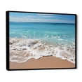 thumbnail image 2 of Designart "Beachside Silhouettes On Stunning Shore" Coastal Floater Framed Wall Decor, 2 of 5