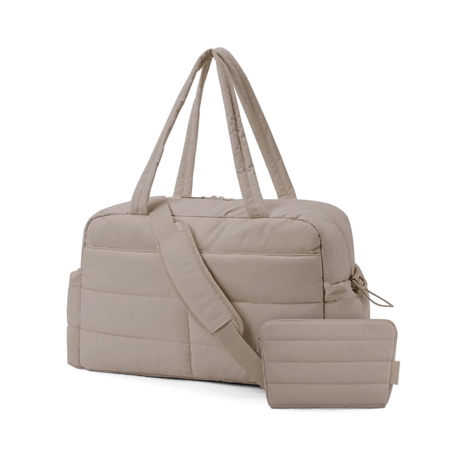 Bolsa de viaje acolchada BAGSMART para viajes y gimnasio, 31 L, para mujer, color caqui