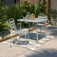 thumbnail image 3 of Novogratz Poolside Gossip, June Outdoor/Indoor Square Dining Table, Light Grey, 3 of 13