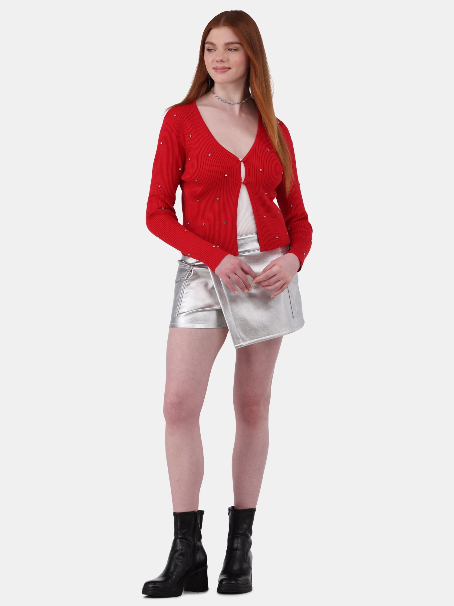 No Boundaries Rhinestone Cardigan, Women's