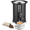 Black-12 L, variant on 12L/80 Cup Commercial Coffee Urn - 3.2 Gal Stainless Steel Double Wall Insulated Dispenser for Buffet, Catering, Wedding, Large Capacity Hot Water Server - Black