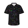 thumbnail image 2 of Xecao Dinosaur print Hawaiian shirt - a stylish short-sleeve button-down for men, perfect for casual beach and tropical outings., 2 of 9