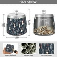 thumbnail image 2 of Yayeee Ashtray with Lid for Cigarette Smokeless Stainless Steel Home Ash Holder, Jolly Snowman, 2 of 7