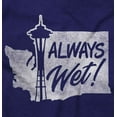 thumbnail image 2 of Seattle WA Space Needle Always Wet Zip Up Hoodie Men's Women's Brisco Brands 4X, 2 of 6
