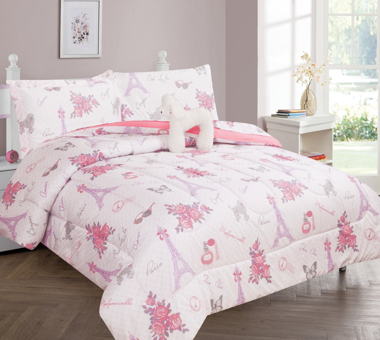 With free shipping on comforters and. 8 pc butterfly turquoise full comforter set with sheet set girls comforter set kids walmart com