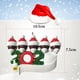 thumbnail image 3 of Adornos colgantes para árbol de Navidad 2020: adornos familiares navideños supervivientes Miembro negro de la familia de 5, 3 of 7