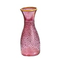 thumbnail image 4 of Jarrón de cristal con flores, plantas, maceta, florero, centro de mesa, florero decorativo color rojo violeta, 4 of 9