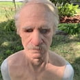 thumbnail image 2 of Old Man Face Cover, Soft  Headgear Prop Latex  for Holiday, 2 of 6