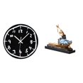 thumbnail image 1 of Reloj de pared,Reloj de pared silencioso y decorativo que no hace tictac,estatua de bailarina de ballet,Estatua de bailarina de ballet,figura de bailarina,Escultura de resina adorno figura arte, 1 of 8