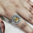 thumbnail image 3 of Natural Citrine Ring, Rough Citrine Gemstone Ring, November Birthstone, Bohemian Ring, 925 Sterling Silver, Womens Ring, Christmas, Thanksgiving, Handmade, Statement Jewelry, Rough Gemstone Jewelry, 3 of 5