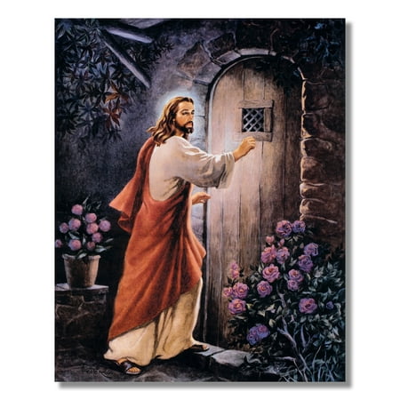 Jesus Knocking On Your Door Religious Wall Picture 8x10 Art