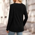 thumbnail image 4 of Bxsruta Womens Sweaters Scalloped Neck Long Sleeve Ribbed Knit Pullover Casual Tops, 4 of 8