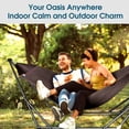 thumbnail image 6 of Tranquillo Foldable Hammock Stand Collapsible 600 lbs Capacity Double Hammock Stand 30s Fold, Brown, 6 of 9