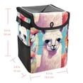 thumbnail image 5 of Alpaca Mini Trash Can for Car: Foldable with Lid, Leak-Proof and Hanging Storage Bag, 5 of 6