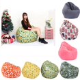 thumbnail image 1 of Housse de Pouf en Lin Imprimé Moderne Canapé Housse de Rangement Jouet Art Print, 1 of 8