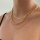 thumbnail image 1 of Moda en capas serpiente cadena gargantilla collares oro grueso grueso hexágono círculo collar joyería ajustable Sincero  Hogar, 1 of 5
