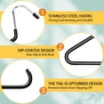 Eiito 2 Pack Hat Hangers for Closet,Hat Hangers Space-Saving,Metal Hat ...