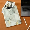 thumbnail image 5 of FORMRS A4 Clipboard Folder with Pen Holder Horizontal Foldable School Office Binder, Gray Marble Pattern, 5 of 9