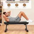 thumbnail image 4 of Flat Weight Bench,Foldable  Workout Bench for Strength Training for Home Gym,Weight Capacity 264 LB, 4 of 5