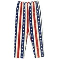 thumbnail image 7 of PISONIC American Grungy Printed Women's Pajama Pants, Comfy Pajama Bottoms With Pockets&Drawstring, 7 of 7