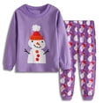 thumbnail image 1 of SAILEROAD-Conjunto de Pijama de Navidad para niños, ropa de dormir de algodón de manga larga, a rayas, 1 of 4