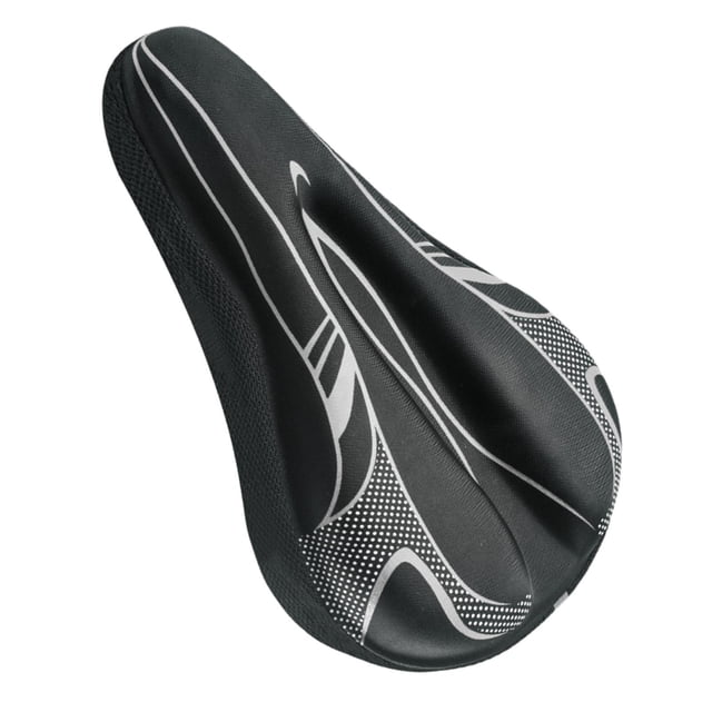 Bike Saddle Cover Road Bike Saddle Cover Cushion Soft with Drawstring Breathable Black