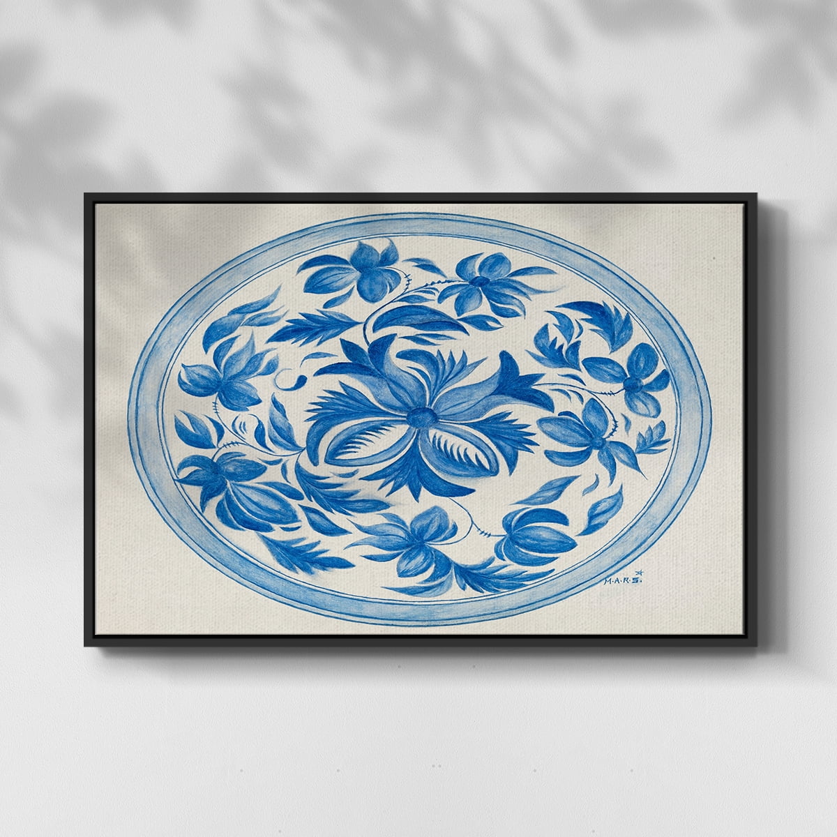 Vintage Landscape-CXXIII By Wexford Home Framed in Black Wood Gallery Wrapped Canvas 17 in. x 25 in.