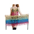 thumbnail image 2 of Cenuakty Women Belly Dancing Outfits Sparkle Sequins Tassel Bra Tops and Hip Scarf Wrap Skirt for Party Nightclubs Rave Costume, 2 of 4