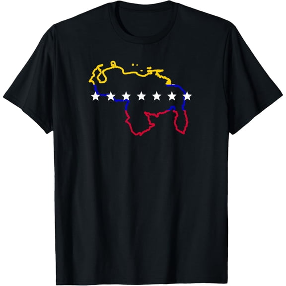 Venezuela map 7 stars flag T-Shirt