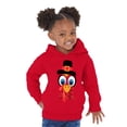 thumbnail image 3 of Awkward Styles Thanksgiving Toddler Hoodie Turkey Face Fleece Hooded Sweatshirt, 3 of 5