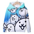 thumbnail image 2 of Sudadera con capucha con estampado 3D de The Battle Cats para niños y niñas, sudadera con dibujos animados divertidos, chándal Kawaii para niños, ropa de otoño para niños, 2 of 5