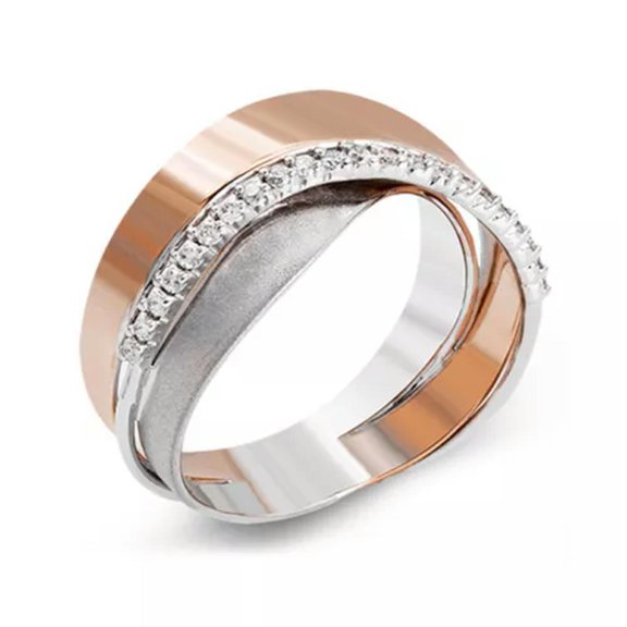 EOEMY 10mm Silver White Cz Band Women Rose Gold Stainless Steel Wedding Ring Size 6-10