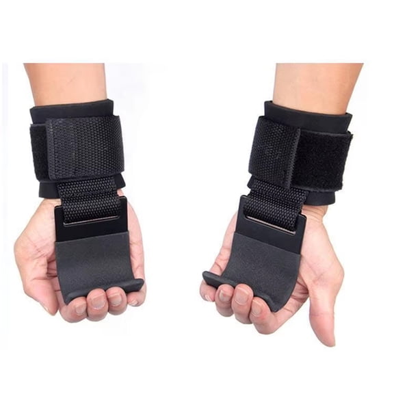 Weight Lifting Hooks, Heavy Duty Wrist Straps with Metal Hooks for Powerlifting, Deadlifts, Pull-Ups, and Strength Training