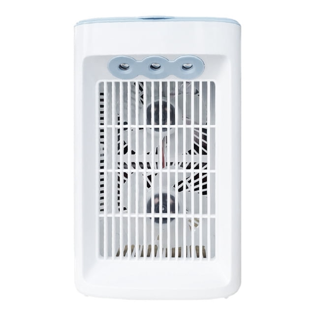 Generic USB Desk Fan Portable Air Conditioner Fan Water Cooling Fan Desktop Table Fan Quiet 360°Rotation and 3 Speeds Strong Wind 200ml Water Tank for Office Home Bedroom Travel