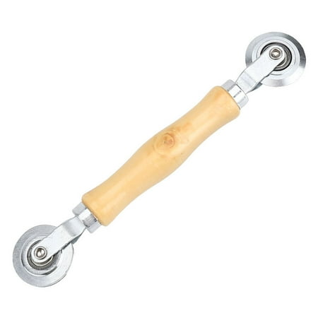 

Press Roller Screen Window Tool Wheel Stainless Steel Wood Handle Pressure Roller Portable Pressure Roller Hand Pressing Wheel for Screens Installation Tool