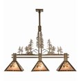 thumbnail image 6 of Meyda Tiffany 177349 Tall Pines 3 Light 46" Wide Linear Pendant - Copper, 6 of 7