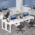thumbnail image 5 of 55" Large Computer Desk, Modern Simple Style Study Writing Desk, Study Table Laptop Table for Home Office, 5 of 8