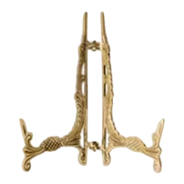 Elodie Brass Easel Photo Picture Frame Holder Bookshelf Cabinet Plate Stand Display Style B