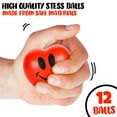 thumbnail image 3 of ArtCreativity 12-pack Smile Face Heart Stress Balls – Red Foam Squeeze Toys, 12 Pieces, 2.75", Kids Party Favors & Stress Relief Gifts, 3 of 7