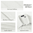 thumbnail image 6 of Men's Cuban Guayabera Shirt Short Sleeve Button Up Cotton Linen Shirt for Beach Casual Wear, 6 of 9