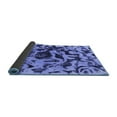 thumbnail image 2 of Ahgly Company Indoor Round Abstract Blue Modern Area Rugs, 6' Round, 2 of 4