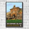 thumbnail image 2 of Governors Island National Monument Vintage Travel Poster / Postcard WPA Style Retro, 2 of 4