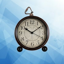 WHAMVOX  Electronic Alarm Clock Silent Clocks Battery Powered Vintage Black